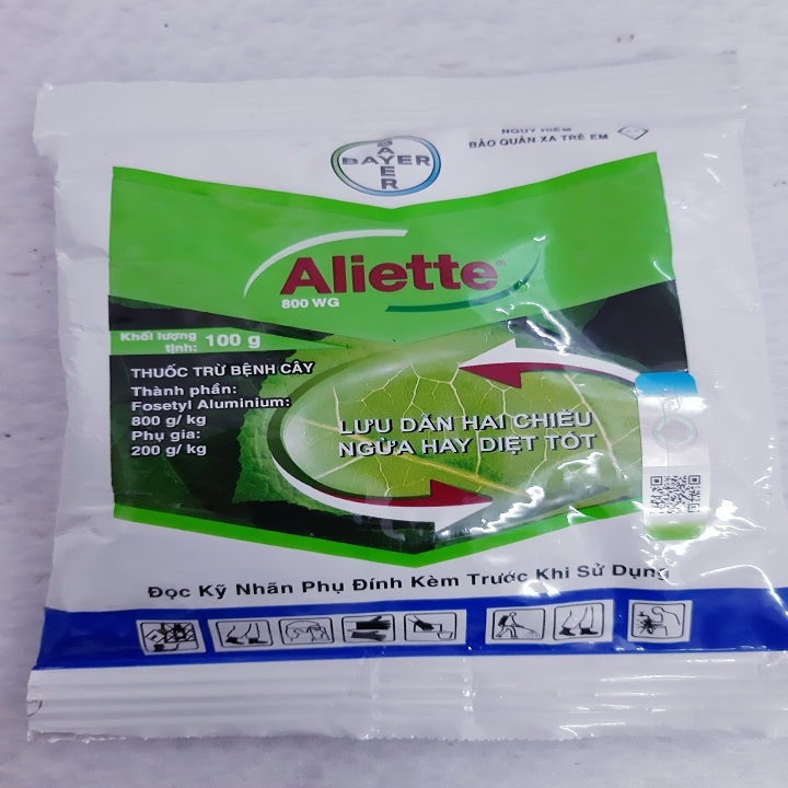 ALIETTE 800WG Gói 100g TRỪ BỆNH VÀ  Vi Khuẩn hại Phong Lan, hoa kiểng