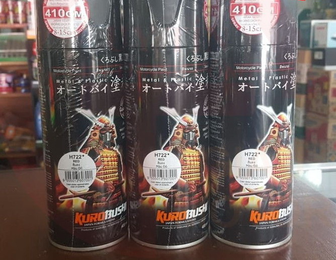 SƠN SAMURAI KUROBUSHI MÀU ĐỎ HONDA (H722*)