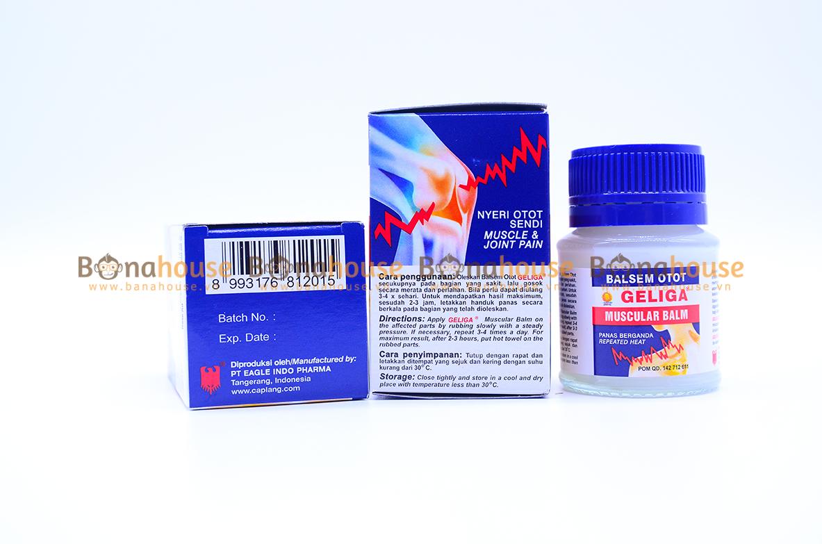 Dầu Cù Là Lửa GELIGA 40g Indonesia