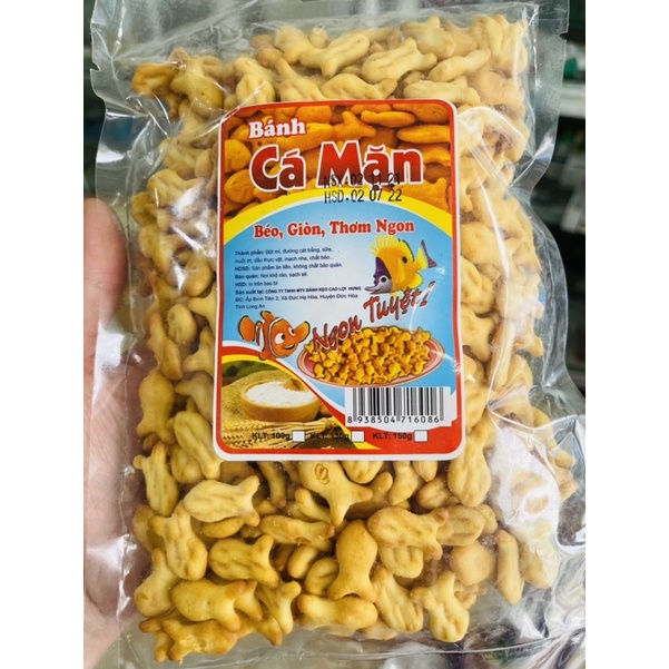 BÁNH QUY CÁ MẶN (GÓI 150GAM)