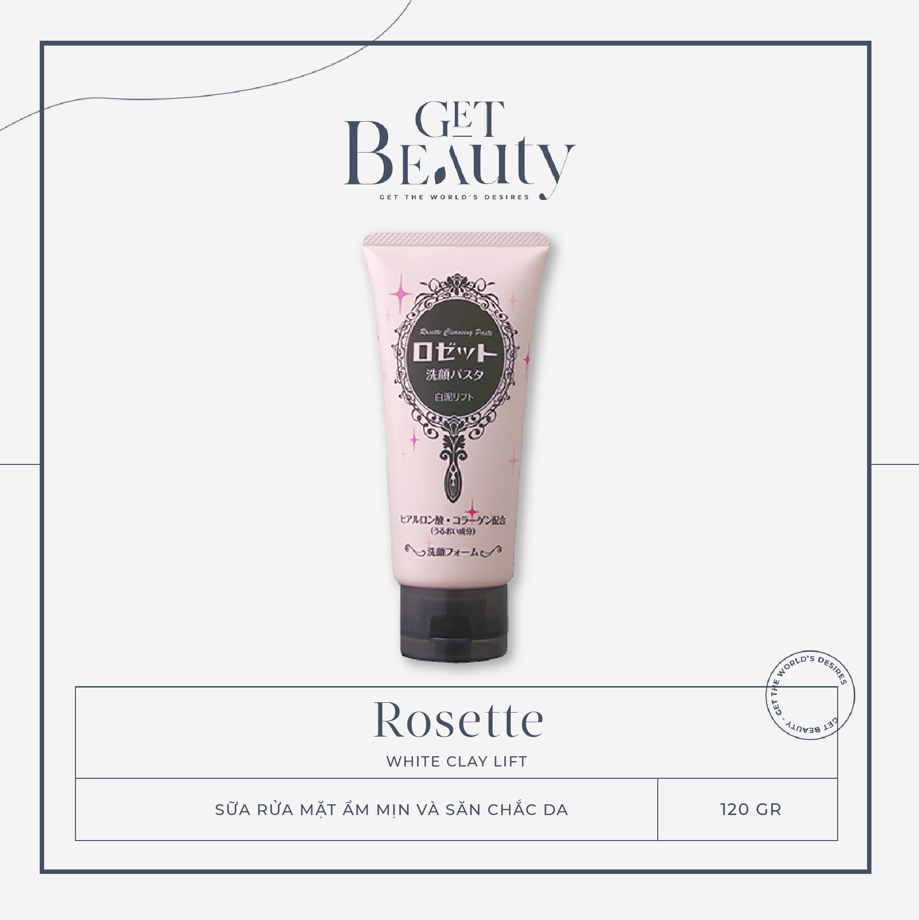 [HCM]SỮA RỬA MẶT ROSETTE FACE WASH 120G