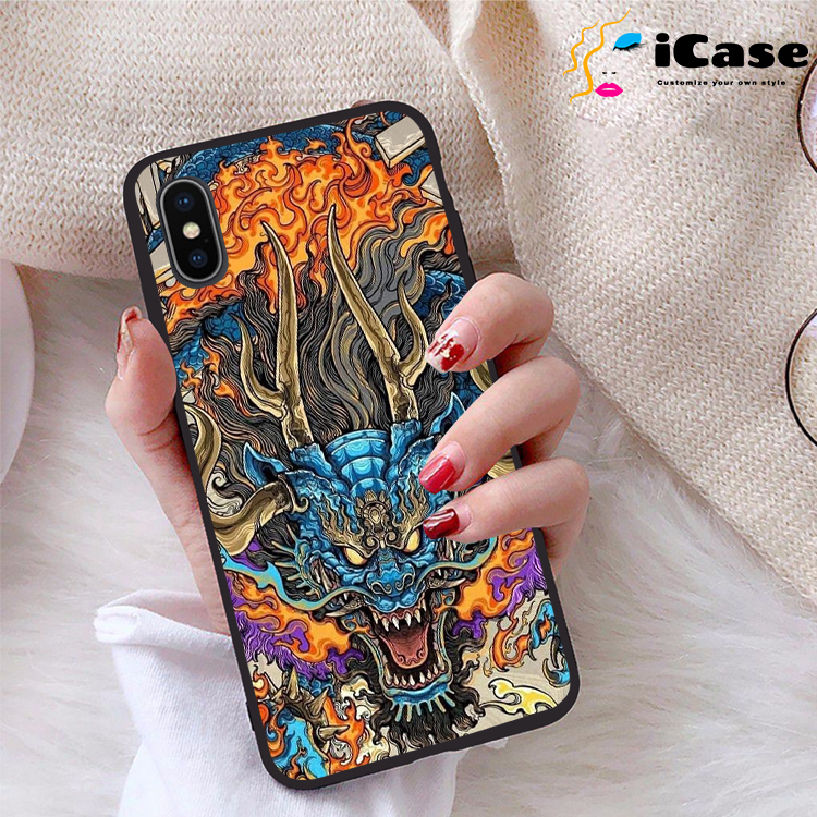 Ốp lưng iPhone X viền dẻo TPU BST Rong