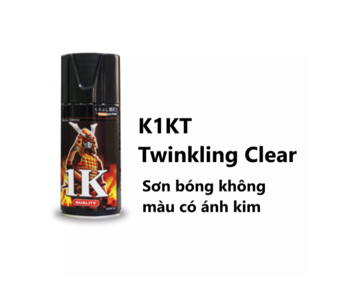 [HCM]Sơn xịt Samurai Bóng Ánh Kim - K1KT (không màu)