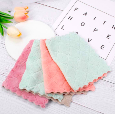 Set 5 Khăn Lau 2 Mặt Siêu Thấm 27x16cm