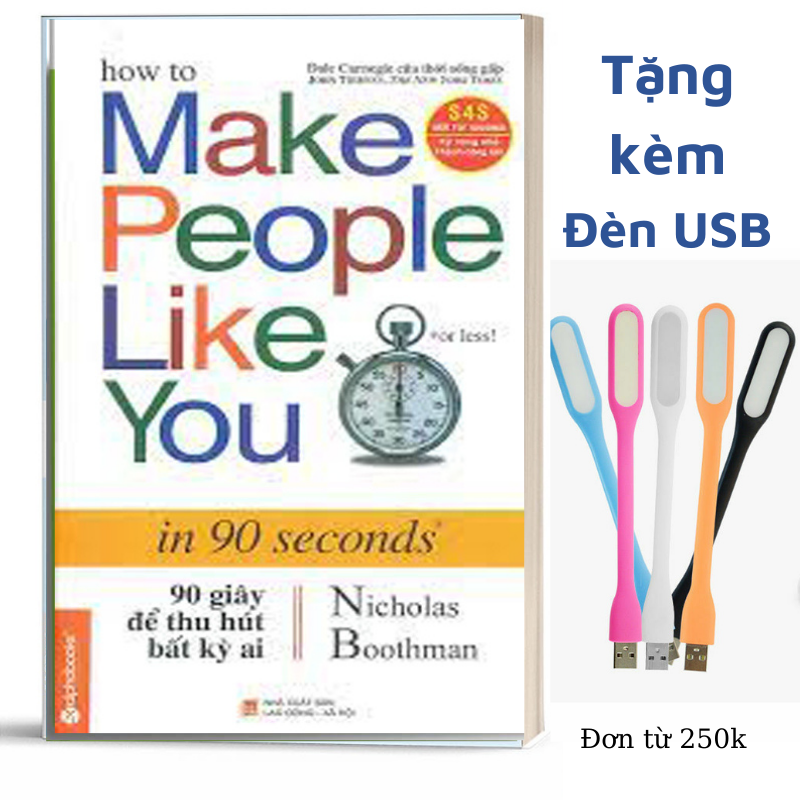 90 Giây Để Thu Hút Bất Kỳ Ai (Tái Bản) - Tặng bookmark