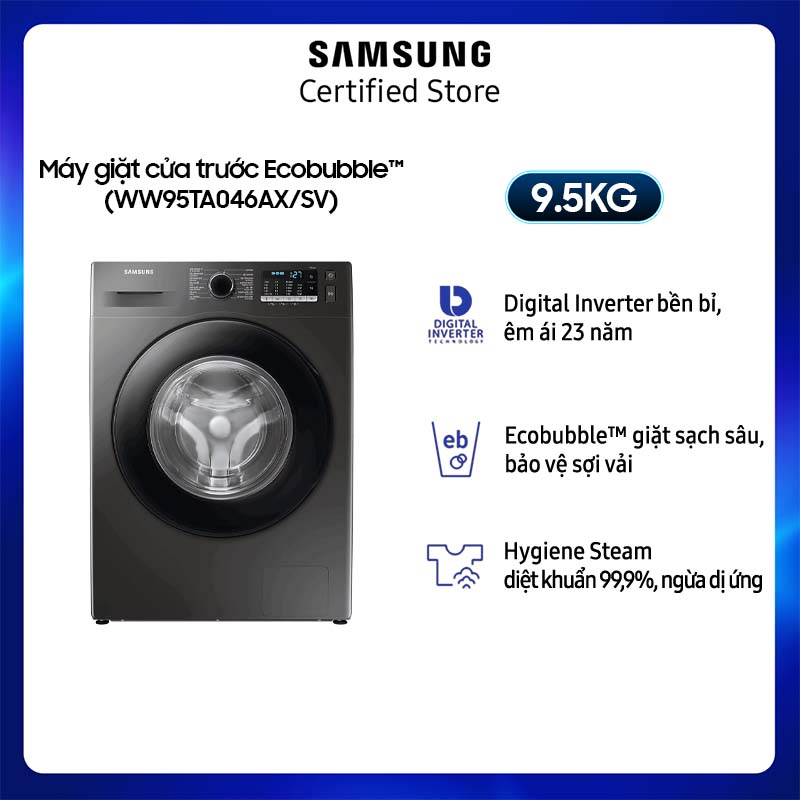 [Chỉ Giao + Lắp Hà Nội] Máy giặt Samsung Ecobubble 95kg (WW95TA046AX)