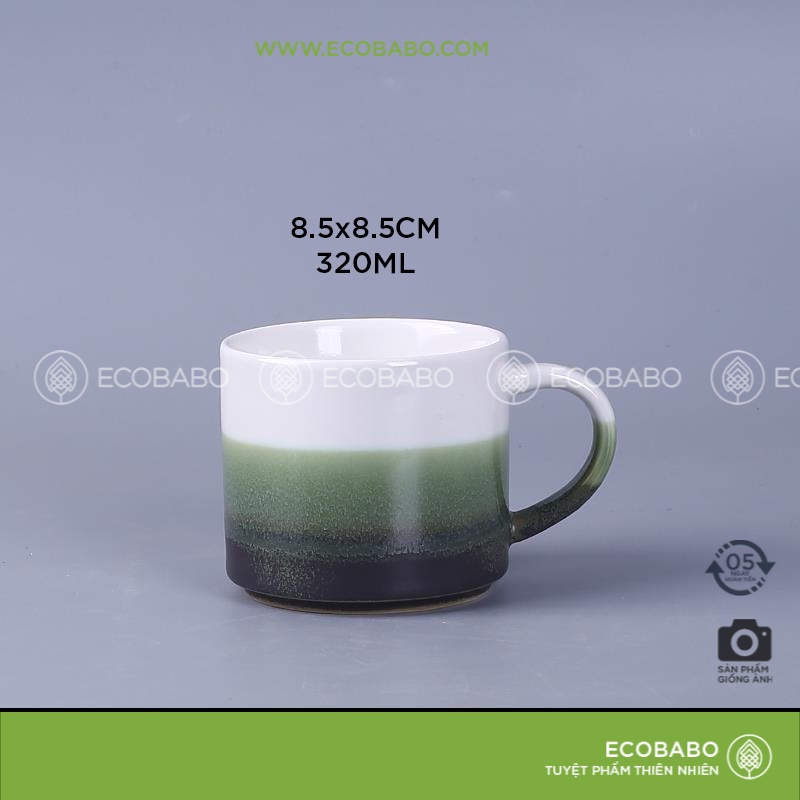Cốc trà Cafe gốm sứ Ceramic thủ công Nhật Bản cao cấp - Ecobabo