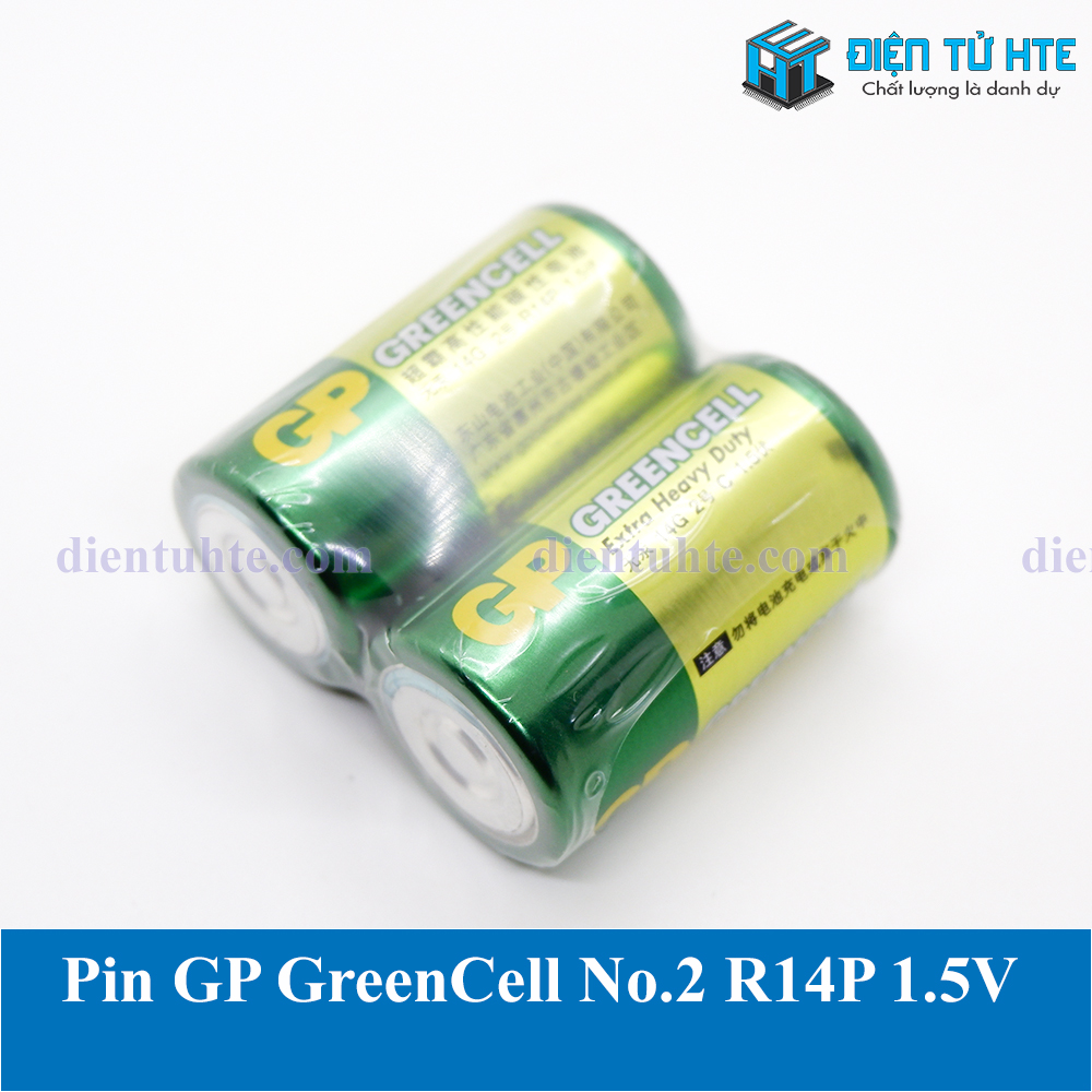 Pin GP No.2 R14 1.5V GreenCell Form C (1 viên)