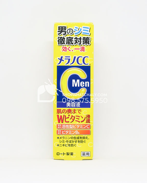 Serum Melano CC Vitamin C Rohto dưỡng sáng da mờ thâm nám 20ml Nhật