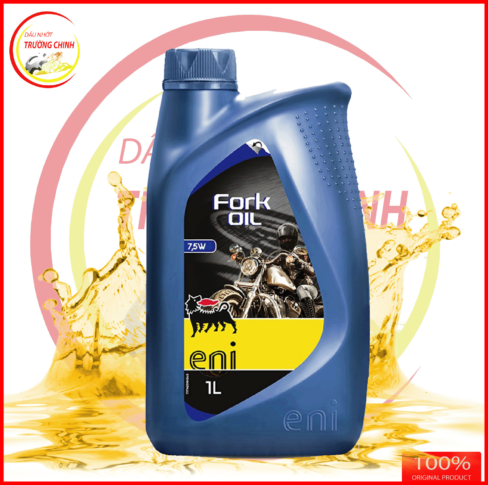 Dầu phuộc nhún eni fork oil 7,5w 1l hàng nhập ý