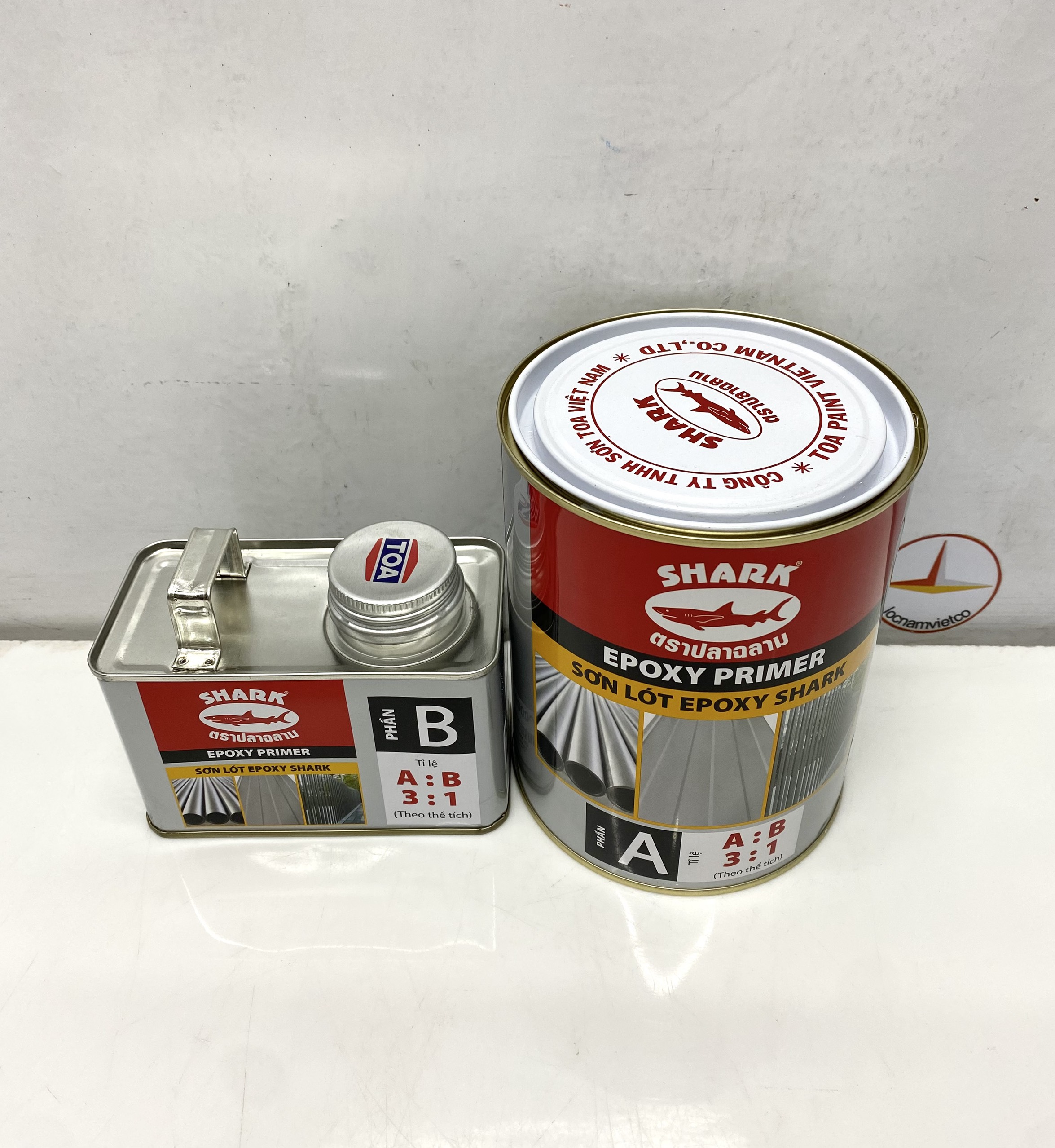 Sơn lót Epoxy Toa dành cho sắt kẽm - Sơn Shark 1L