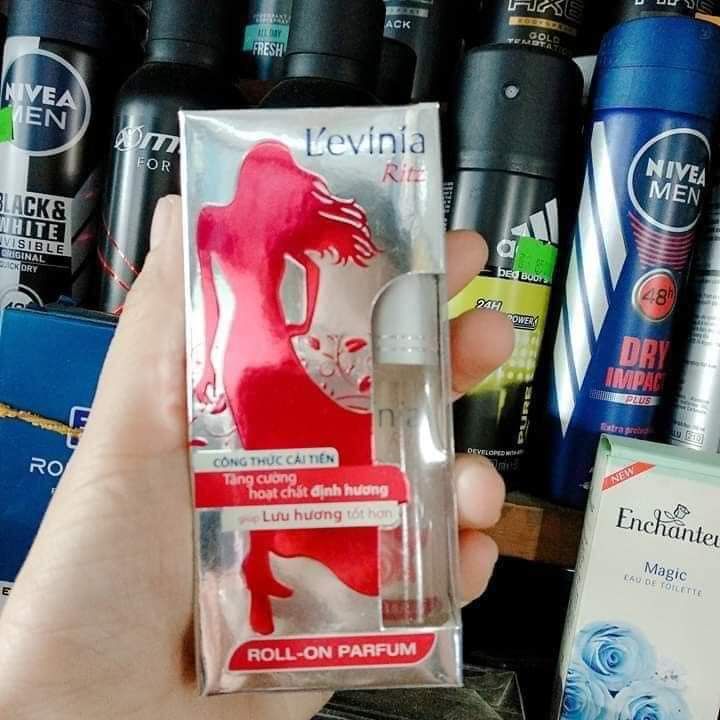 Nước hoa lăn Hồng Ritz l'evinia levinia 9ml