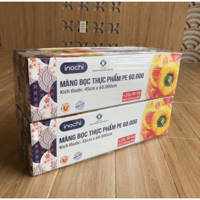 Màng bọc thực phẩm PE Inochi 45x600cm (tiêu chuẩn Nhật Bản)
