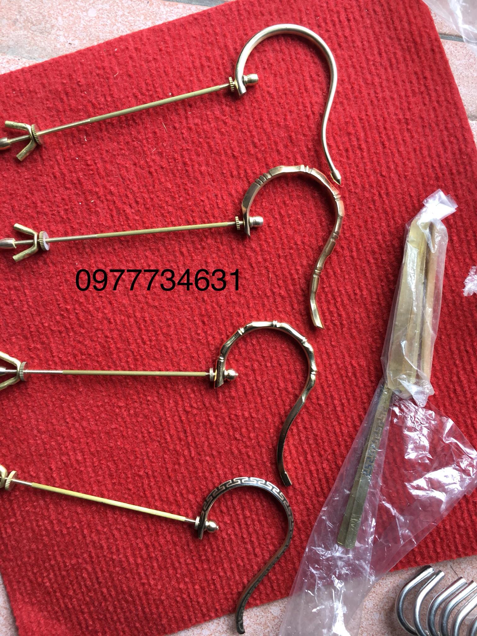 Combo móc đồng treo lồng chim hình đốt trúc và bộ nậm tre bóng đẹp đủ size khuyên, yến, chòe , my tặng bộ nẹp 3 cái Phụ kiện chim cảnh Kabosa
