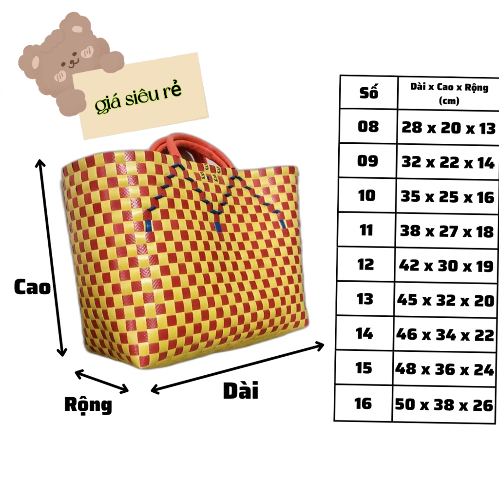 Giỏ đan nhựa loại tốt