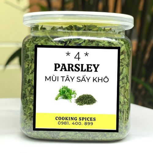 Lá Mùi Tây gia vị sấy khô nhập khẩu ( Parsley ) làm nước sốt, ướp thịt