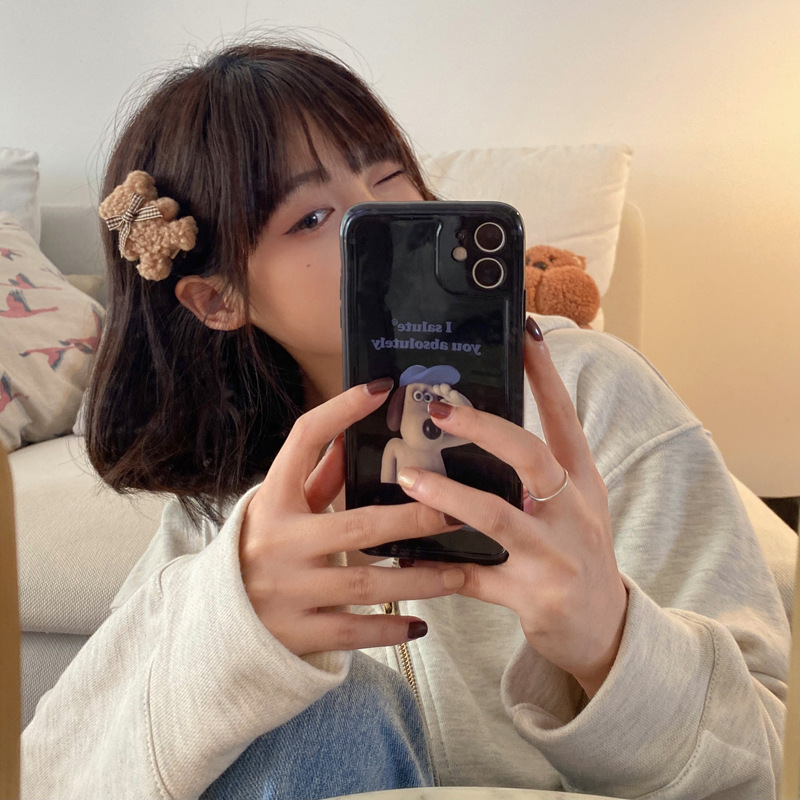 🌸kẹp tóc & Plush gấu kẹp tóc dễ thương bên kẹp tóc YINSAF🌸