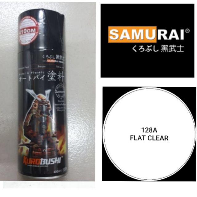 Chai sơn xịt sơn xe máy Samurai 128A màu trong mờ  Flat Clear