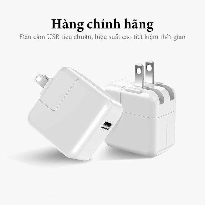 Giá Củ Sạc Ipad A1-màu Trắng Bắt Mắt Điện Suất Nhỏ Nâng Cao Hiệu Quả Sạc Pin Thiết Kế Nhỏ Gọn, Đầu Cắm Có Thể Tháo Lắp, Thuận Tiện Mang đi Du Lịch