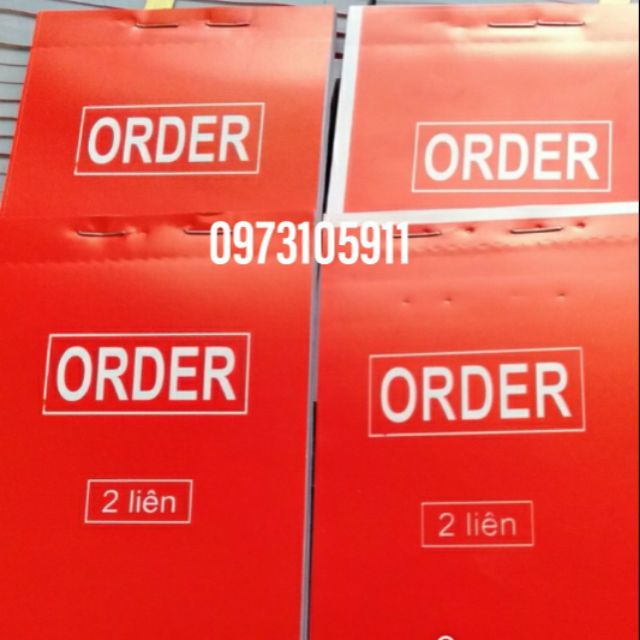 Combo 10 quyển phiếu order 2 liên A6 100 tờ ( 10*13 cm)