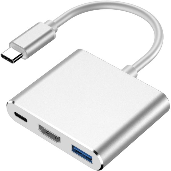 Bảng giá Bộ chuyển đổi Adapter USB Type C 3 IN 1 ra HDMI, USB 3.0, Type C Phong Vũ