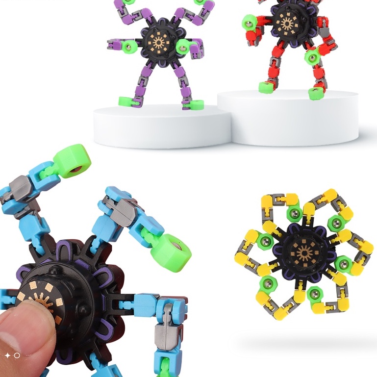 Con Quay Spinner Robot, Con Quay Robot Biến Hình Shop Huy Toy Kids
