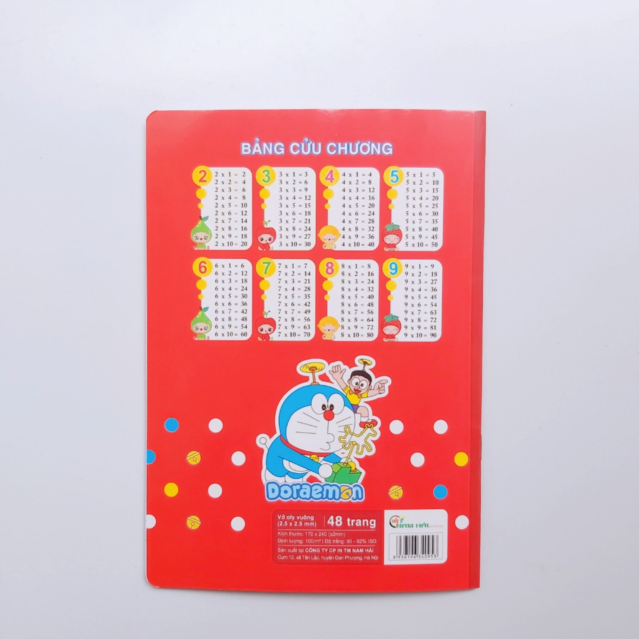 Combo 10 vở ô ly cho học sinh tiểu học