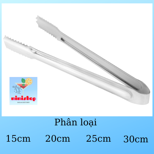 Gắp Đá Inox - Kẹp Gắp Đá Inox - Kẹp Gắp Pha Chế - Dụng Cụ Pha Chế