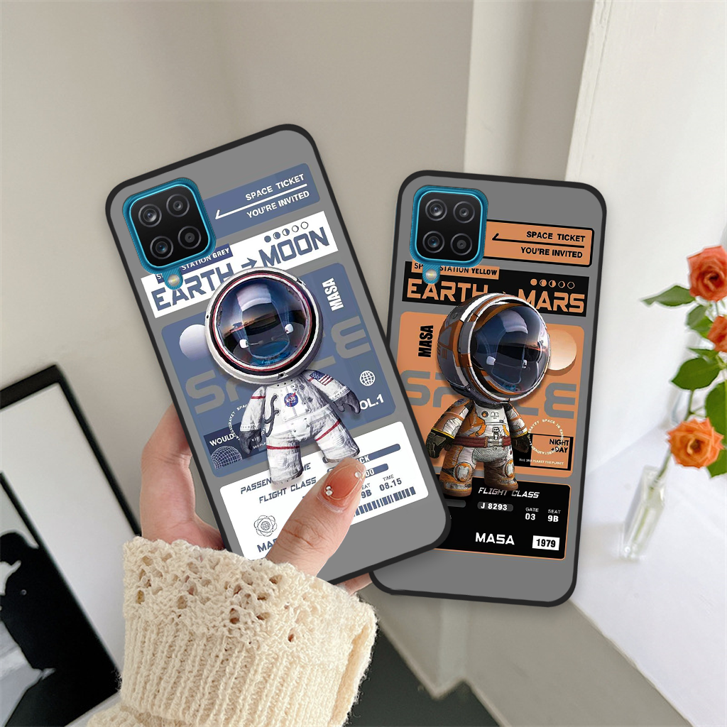 Ốp lưng Samsung Galaxy A12 / M12 phi hành gia astronaut 3D độc đáo
