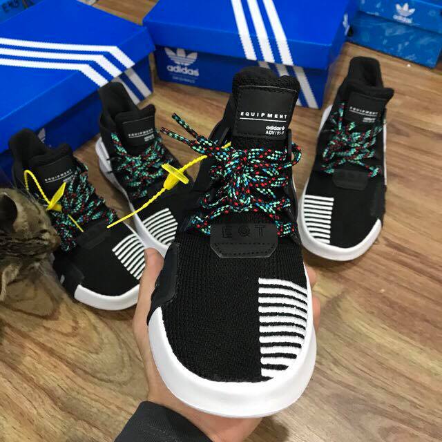 [FULL BOX] Giày Thể Thao EQT Đen Gót Xanh Nam Nữ