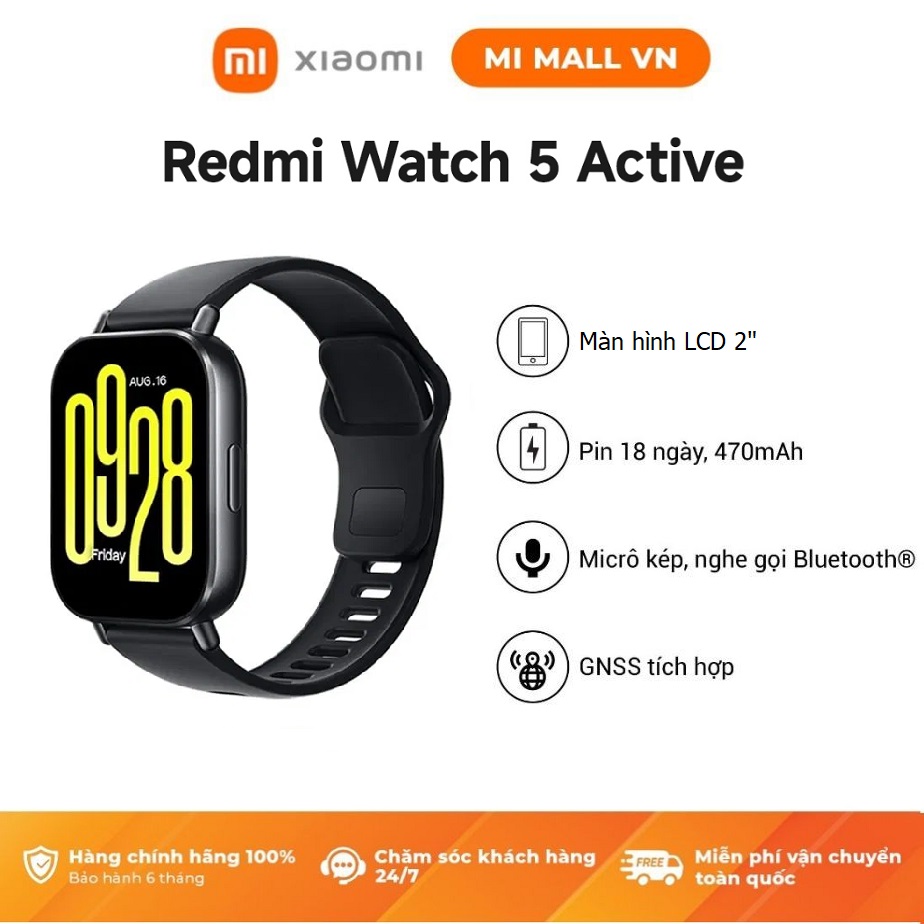 Đồng Hồ, Vòng Đeo Tay Thông Minh Xiaomi Mi Band 8 Active, BAND 9, Watch 5 Active, Watch 5 Lite