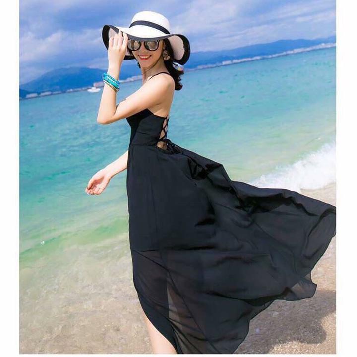 [HCM]Đầm Maxi Biển Có Mút Ngực