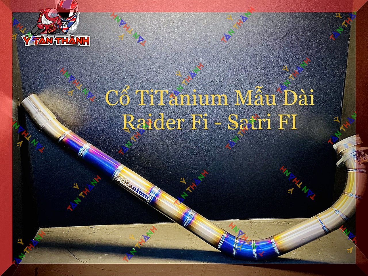 Cổ pô titan satria raider Fi mẫu dài MS 07