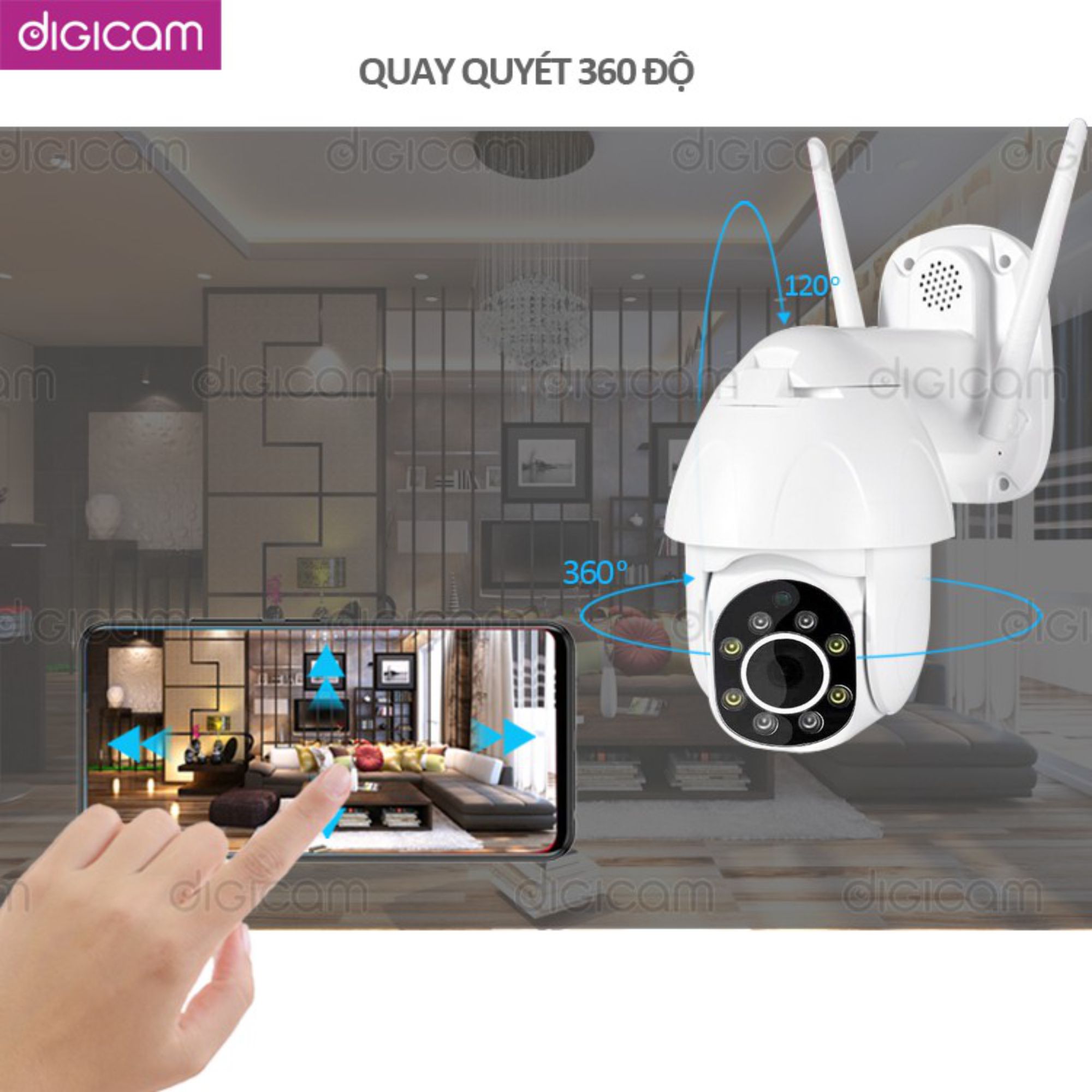 Camera IP YooSee Xoay 360 độ PTZ - Cao cấp Full HD