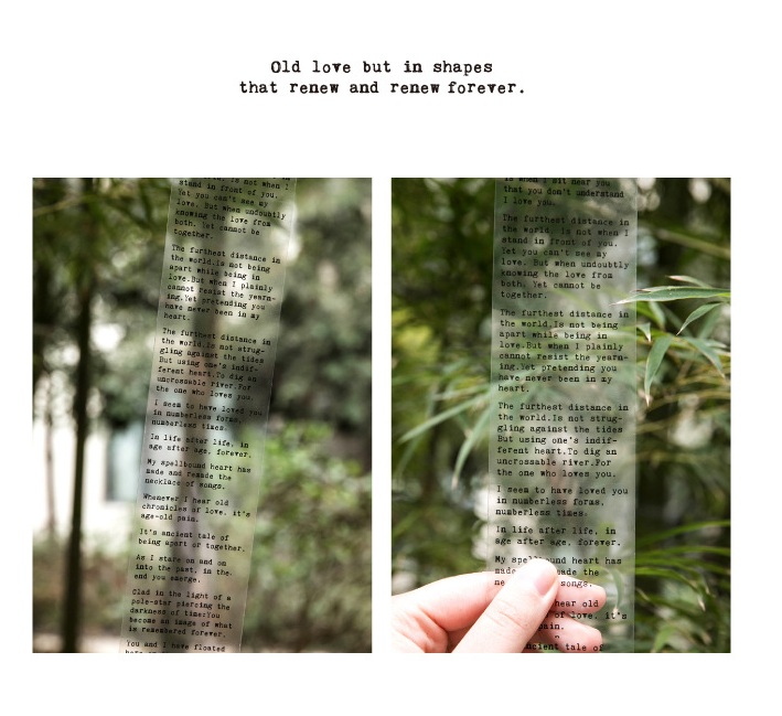 [HCM]Sticker Love poem nhiều mẫu (Hàng có sẵn)