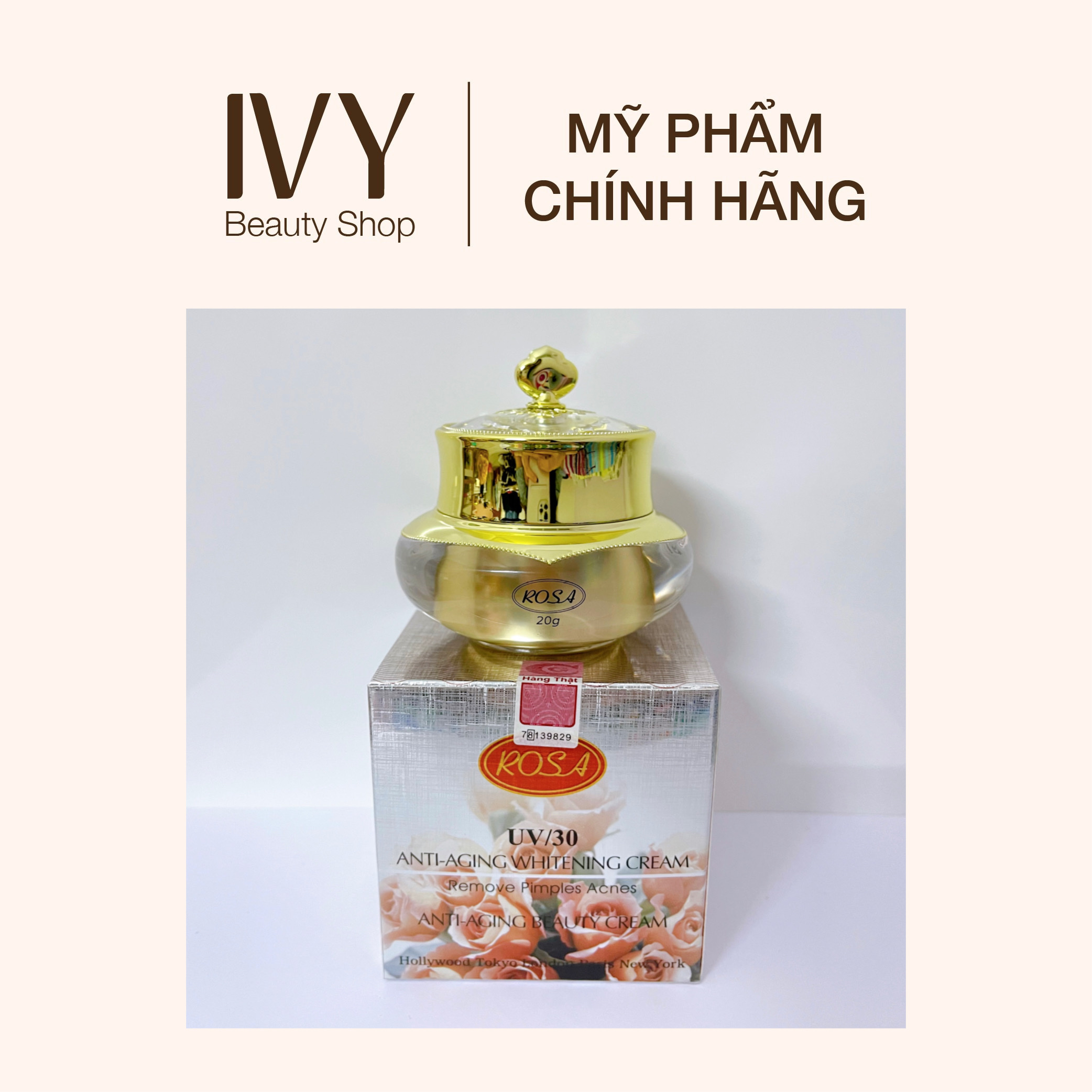Kem Chống Lão Hoá Trắng Da Rosa (HÀNG CÔNG TY CÓ TEM)