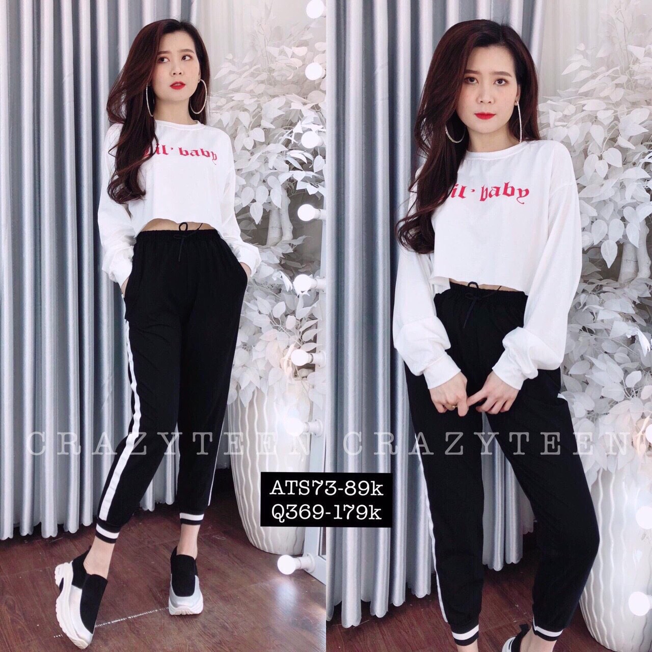 Set bộ tay dài dạo phố