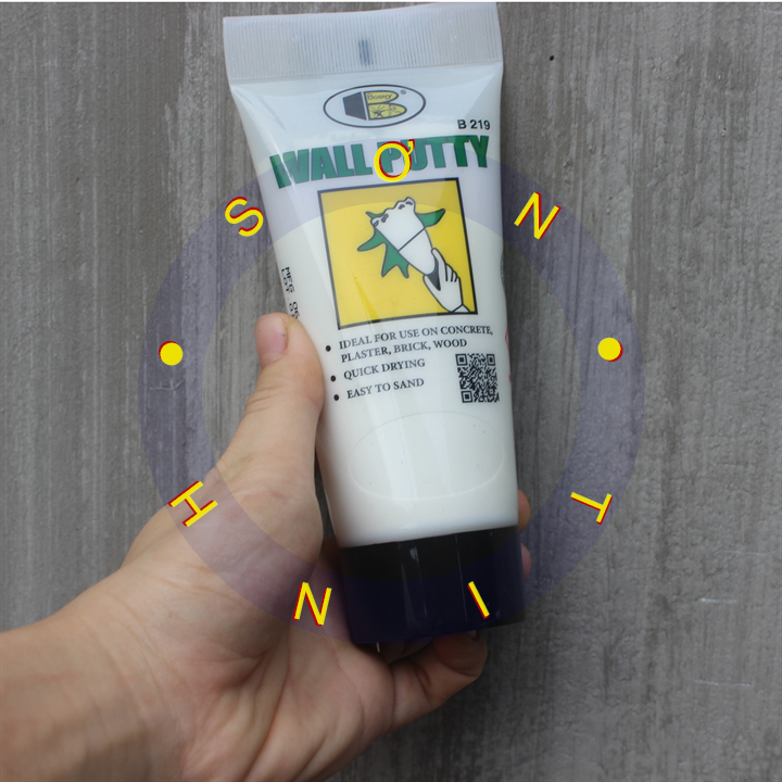 Tuýp Keo Vá Tường Chống thấm, Keo Trám Tường, Bột bả trám khe nứt tường, gỗ , trét thùng loa Bosny Wall Putty