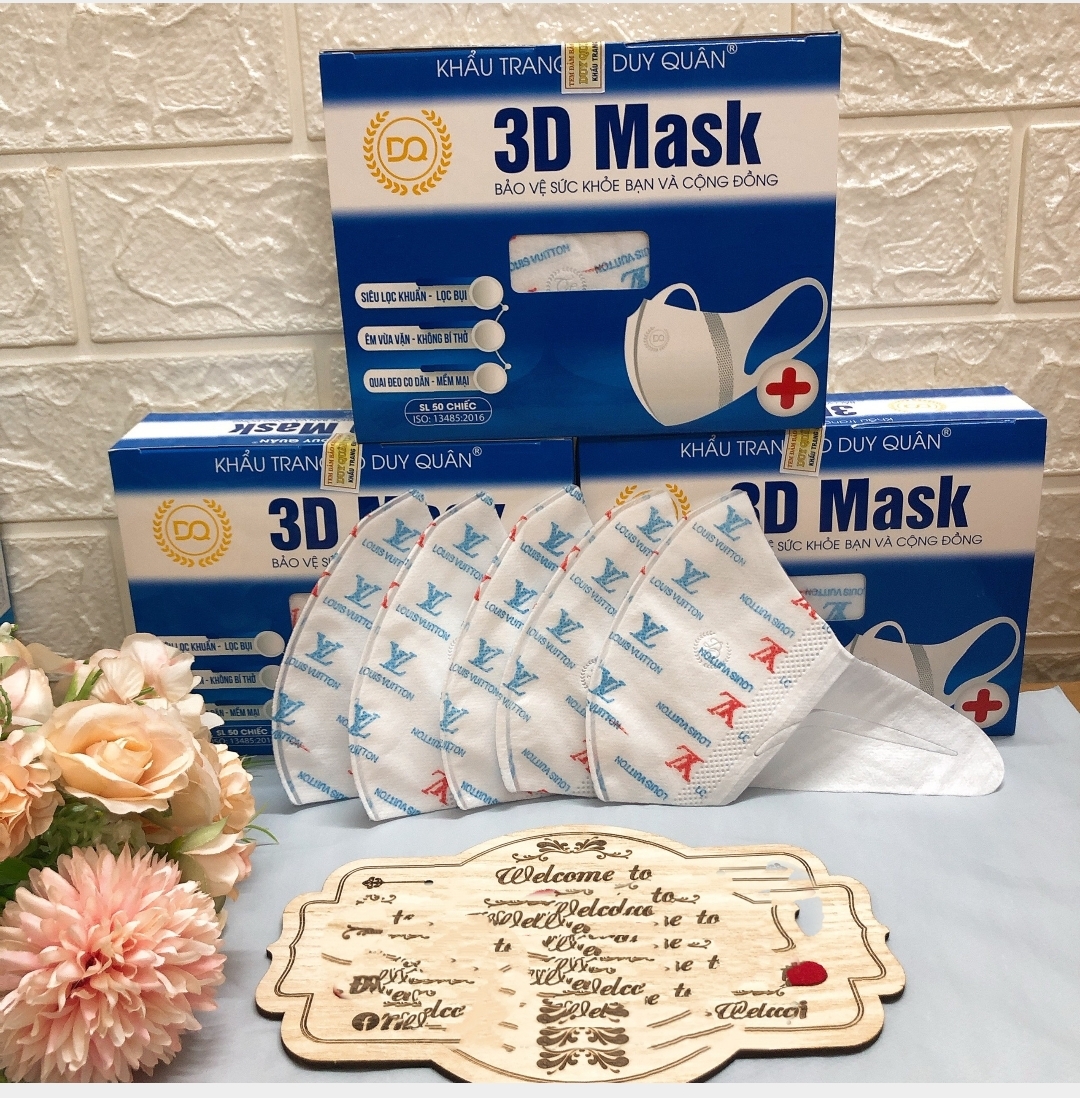 ( 3D MASK HỘP 50 CHIẾC) KHẨU TRANG 3D MASK Họa tiết