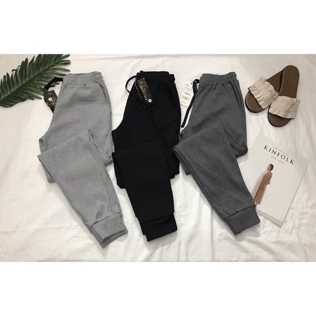Quần jogger len tăm chất dày dặn co giãn