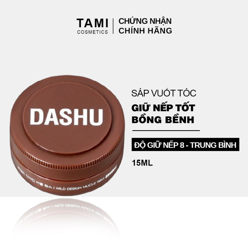 Sáp vuốt tóc nam DASHU For Men Wild Design Mucle Wax 100ml Giữ nếp tốt Không gây bết dính Độ bóng tự nhiên TM-SAP04 nhập khẩu