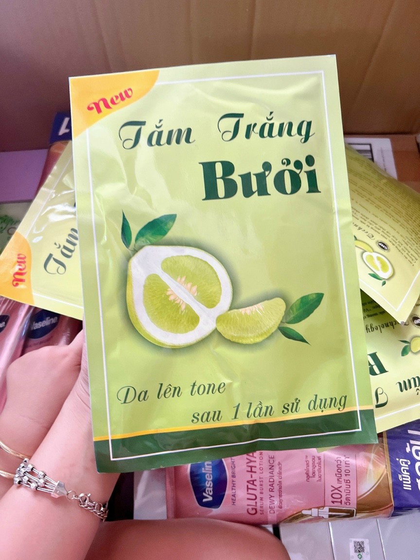 Tắm trắng bưởi siêu trắng