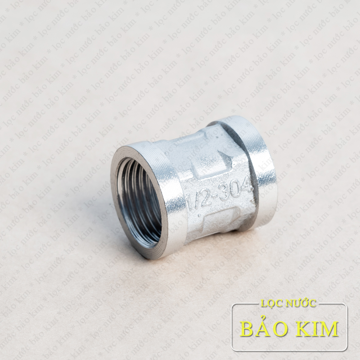 [HCM]Nối 2 đầu ren trong Inox 304 phi 21 = 1/2