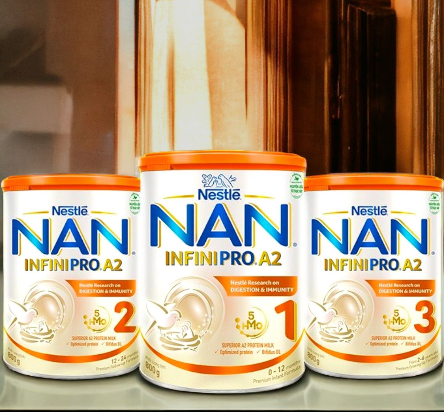 Nestle NAN infinipro A2 formula milk No. 1,2,3 800gr