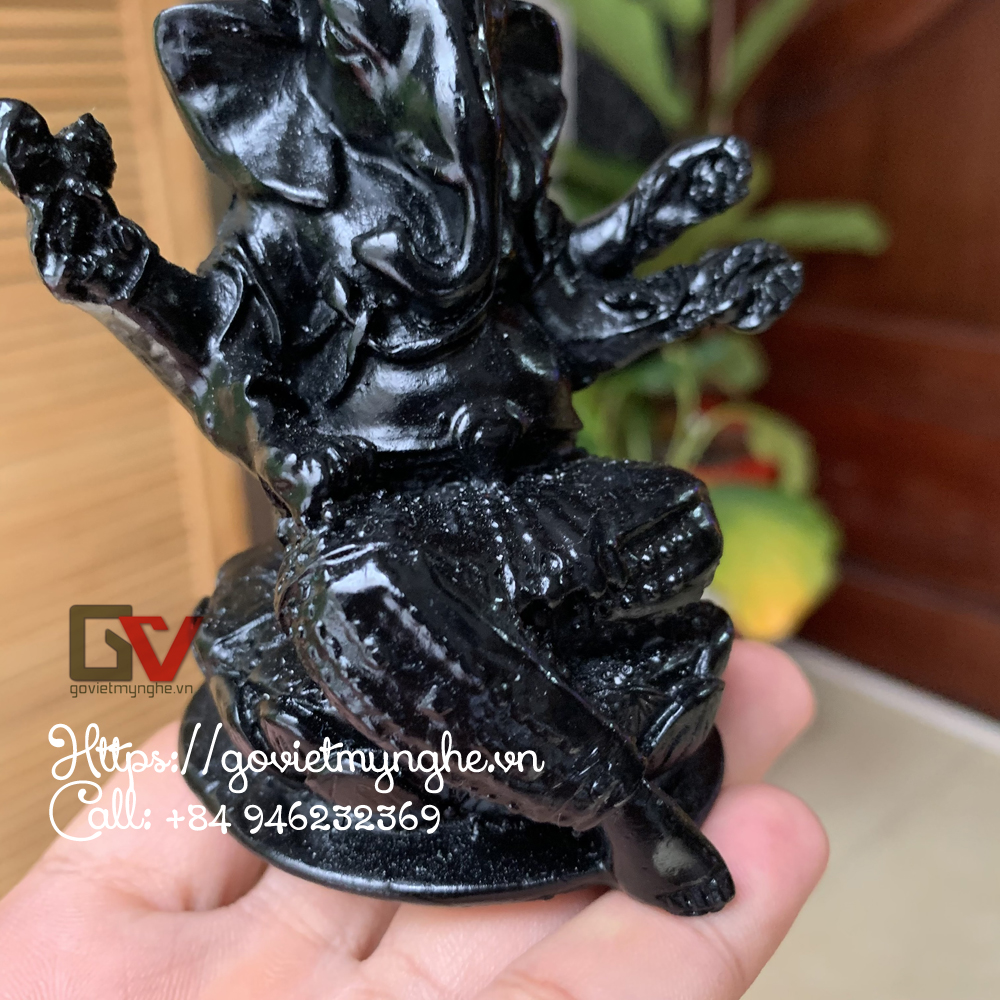 Stone Ganesha Statues (Black Color)