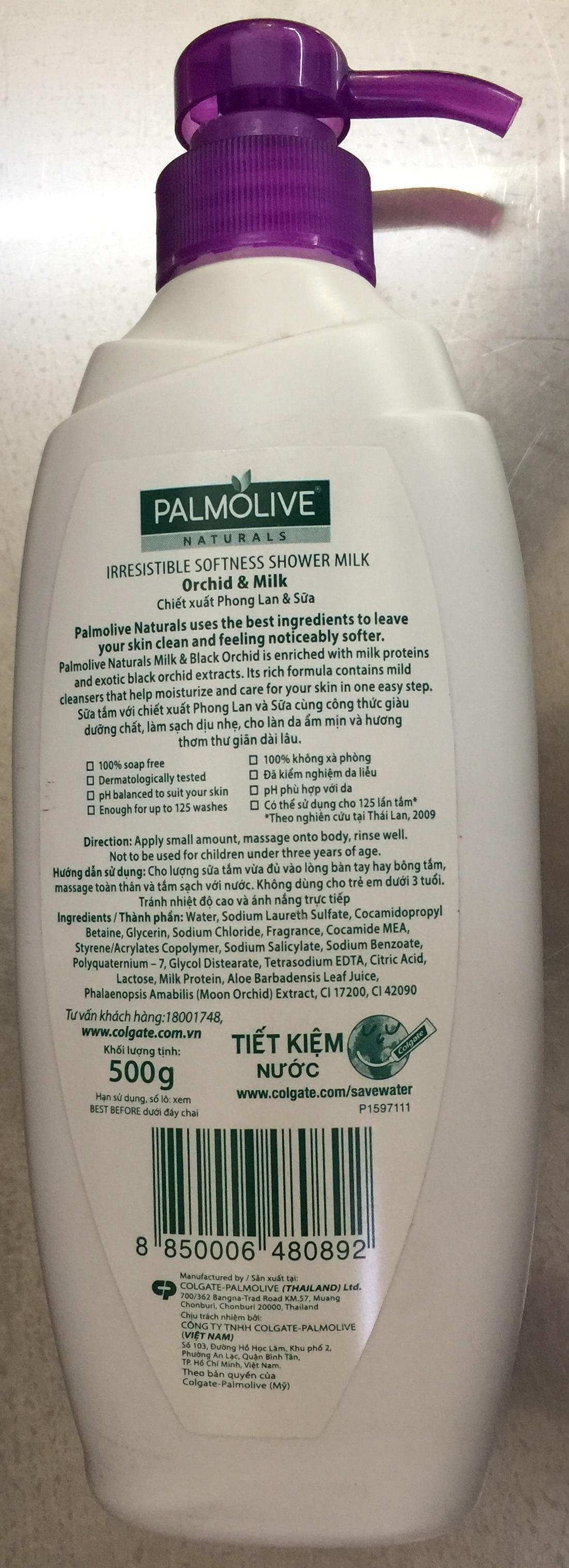 Sữa Tắm Palmolive Chiết Xuất Phong Lan & Sữa 500g