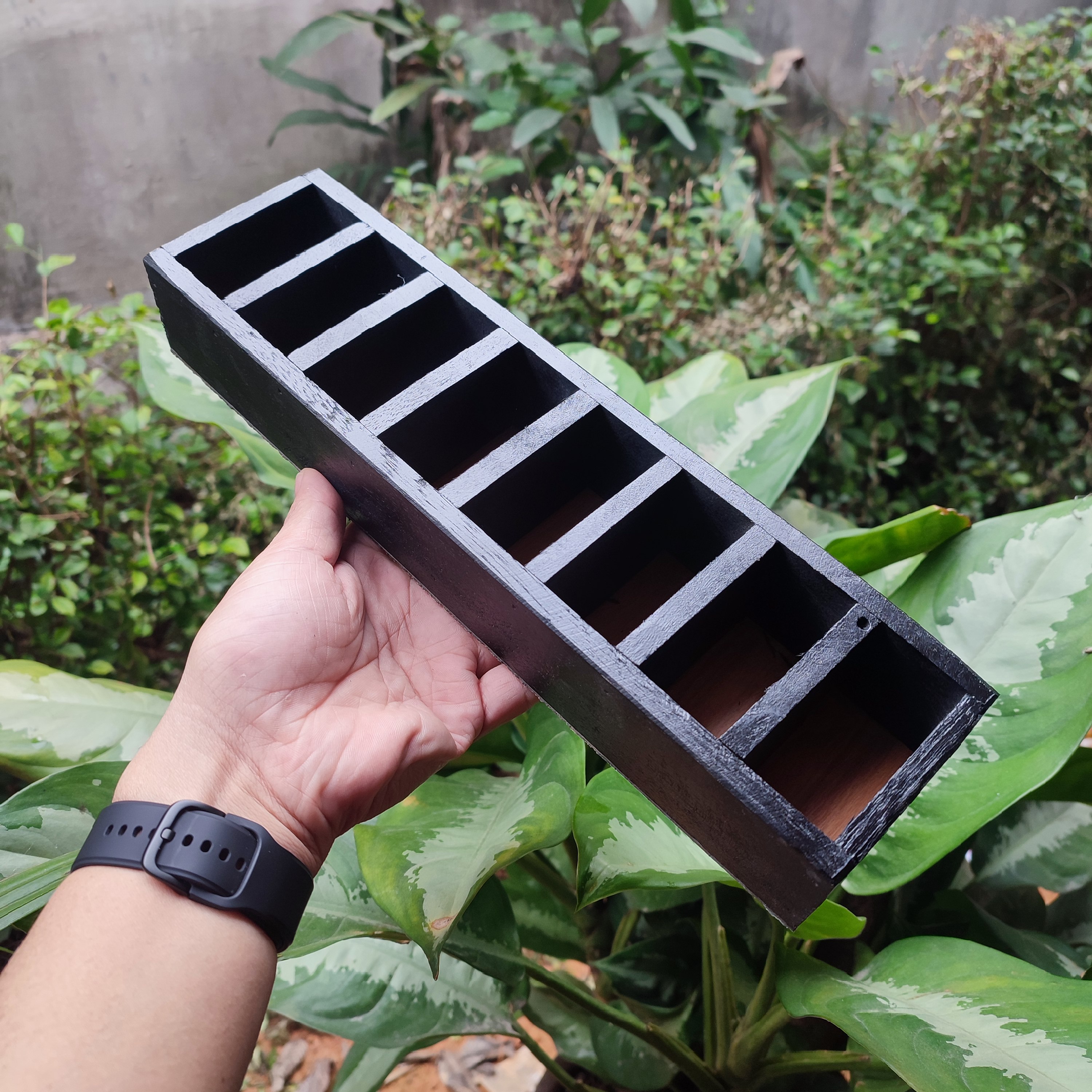 Khay đựng cữ tông đơ gỗ tự nhiên