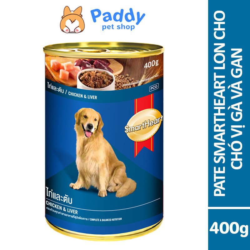 [400g] Pate Lon SmartHeart Cho Chó Vị Bò, Gà & Gan