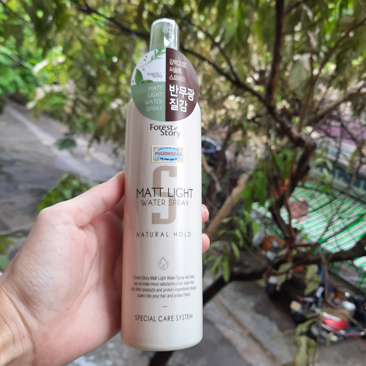 Keo xịt tóc tạo độ cứng vừa Welcos Matt Light 252ml