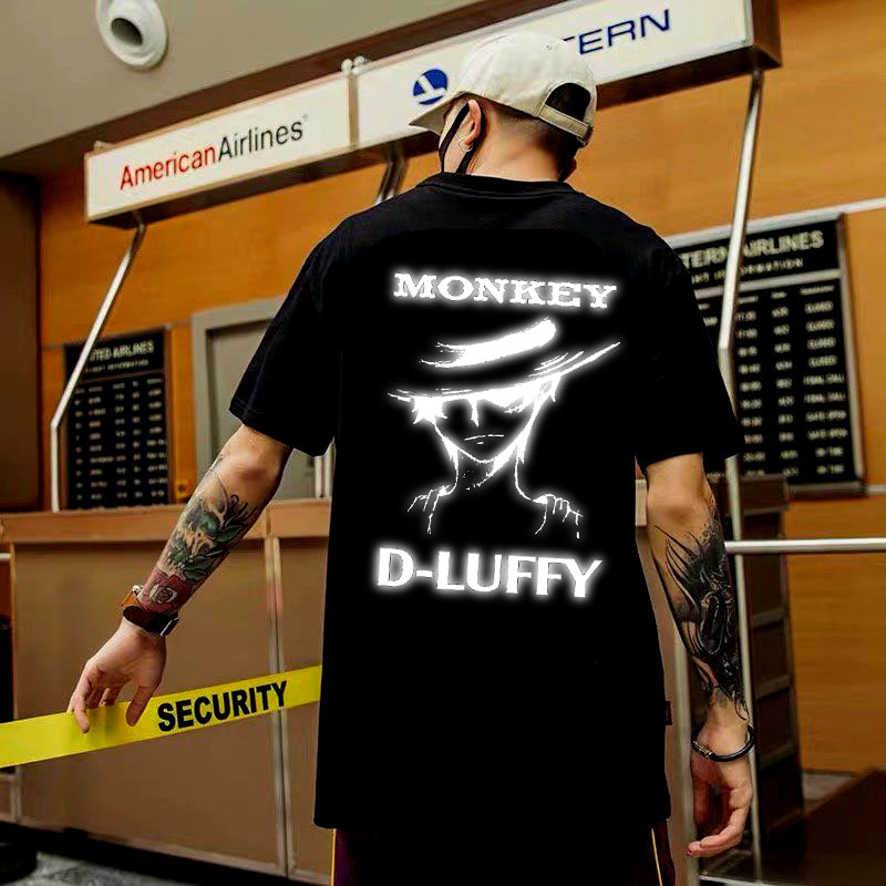 [HCM]ÁO THUN PHẢN QUANG TAY LỠ LUFFY 2 NAM NỮ